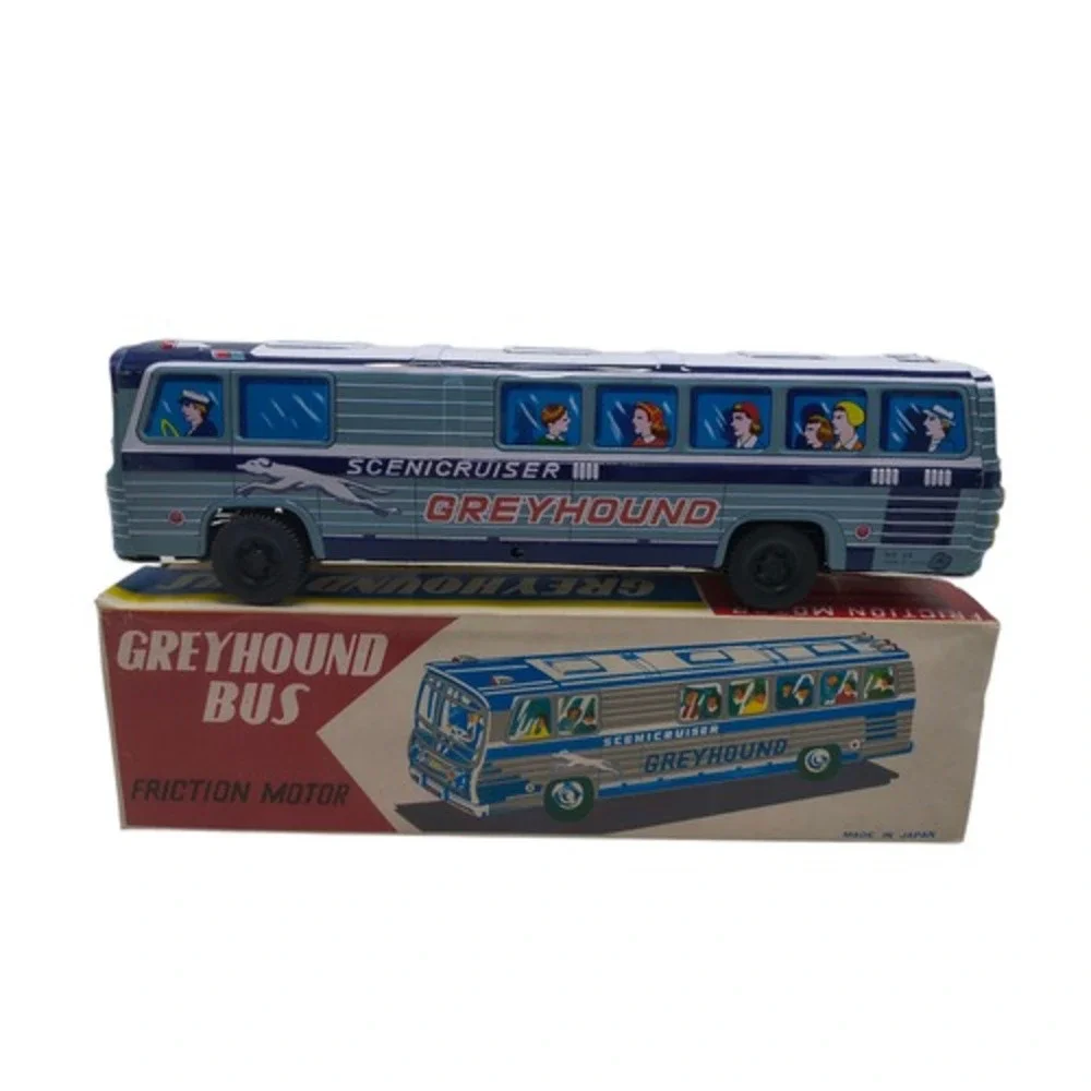 Vintage Kyowa Toy Japan 1198 GM Tinplate Greyhound Scenicruiser